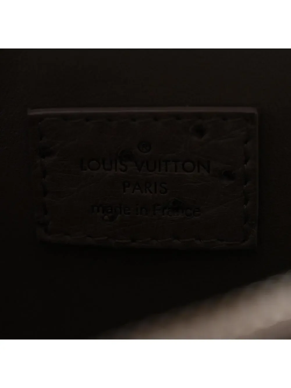 Louis Vuitton Ostrich Alma Pm Gris #291072L39B